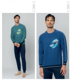 PIGIAMA UOMO LUNGO LOTTO LP1223