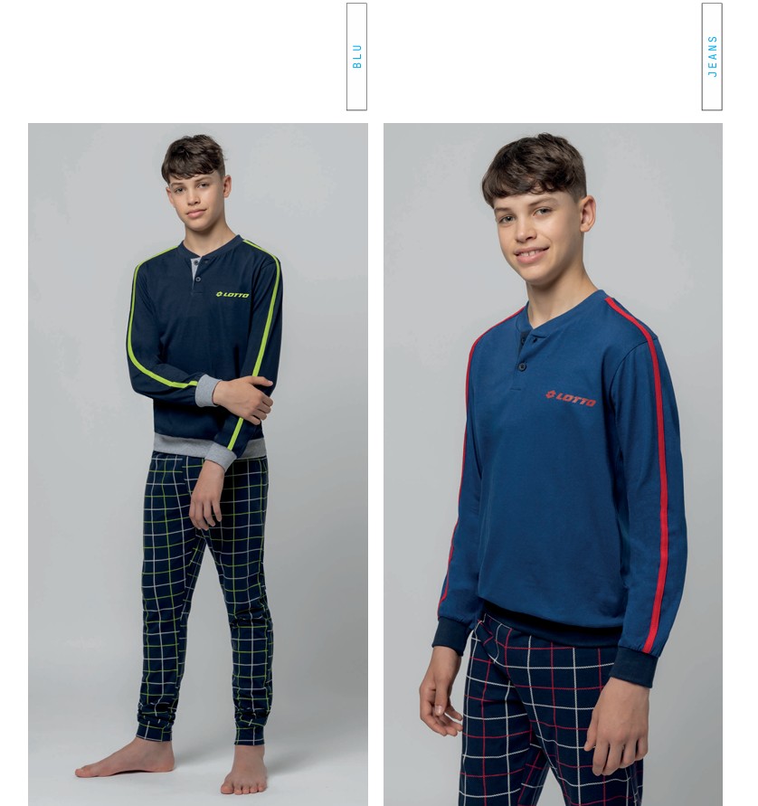 PIGIAMA RAGAZZO LUNGO LOTTO LP4220 PIGIAMA RAGAZZO LUNGO LOTTO LP4220