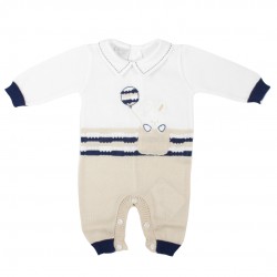 TUTINA IN COTONE PER NEONATO CUORICINO MIO 6177