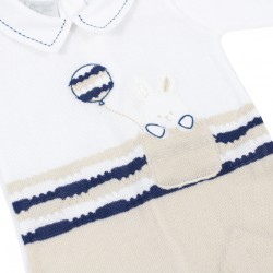 TUTINA IN COTONE PER NEONATO CUORICINO MIO 6177