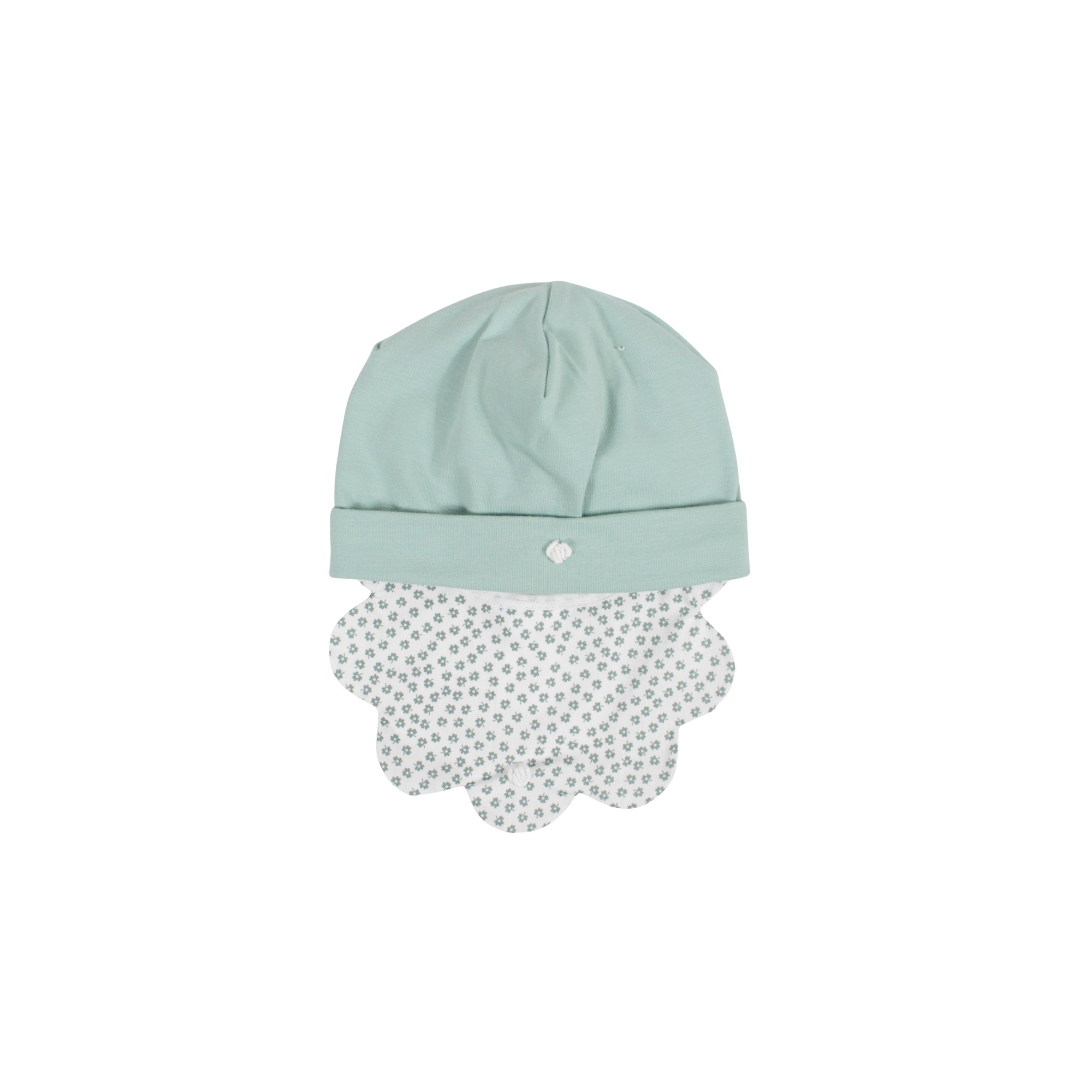 SET CAPPELLO E BAVETTA NEONATA K191BC KLAIADI'