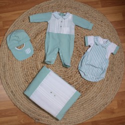 COMPLETO IN COTONE NEONATO K192C2 KLAIADI