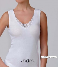 CANOTTA DONNA SPALLA LARGA MACRAME' 9001 JADEA