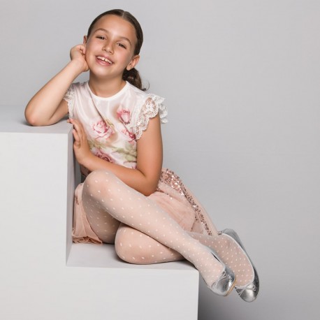 Amazon Collant Bambina Collant Bambina Pois E Fiori 60 Den