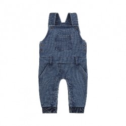 Salopette jeans neonato unisex in cotone organico DIRKJE NOOS
