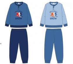 PIGIAMA BAMBINO
SERAFINO MANICA LUNGA

CON STAMPA E PANTALONE TINTA UNITA