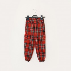 PANTALONE CARGO NATALIZIO BAMBINA PL21510 PICCOLA LU