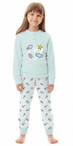 PIGIAMA BAMBINA IN COTONE PRIMERO E15302 B