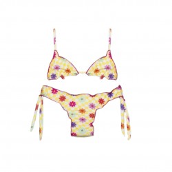 COSTUME BIKINI TRIANGOLO NEONATA F115 GOCCE DI MARE