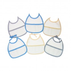 Bavette neonato/neonata Coralo arrotondate
