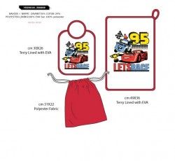 Set asilo bambino Cars per neonato Suncity Ye09018