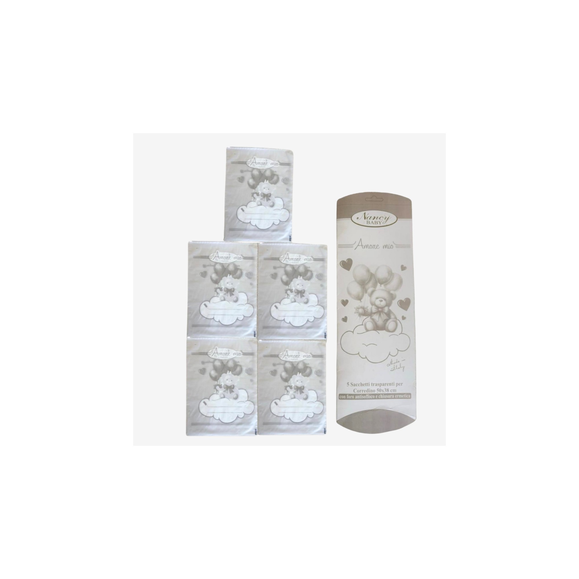Sacchetti trasparenti nancy baby