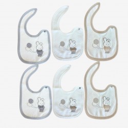 Bavetta in Jaquard Irge per neonato/neonata