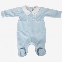 Tutina in cotone Klaiadi con rifiniture e colletto bianco