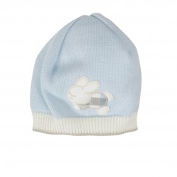 CAPPELLINO IN LANA PER NEONATO CUORICINO MIO 5275