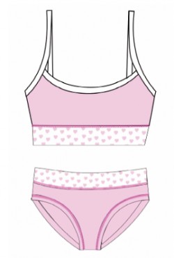 COORDINATO BAMBINA ROSSOPORPORA CB210