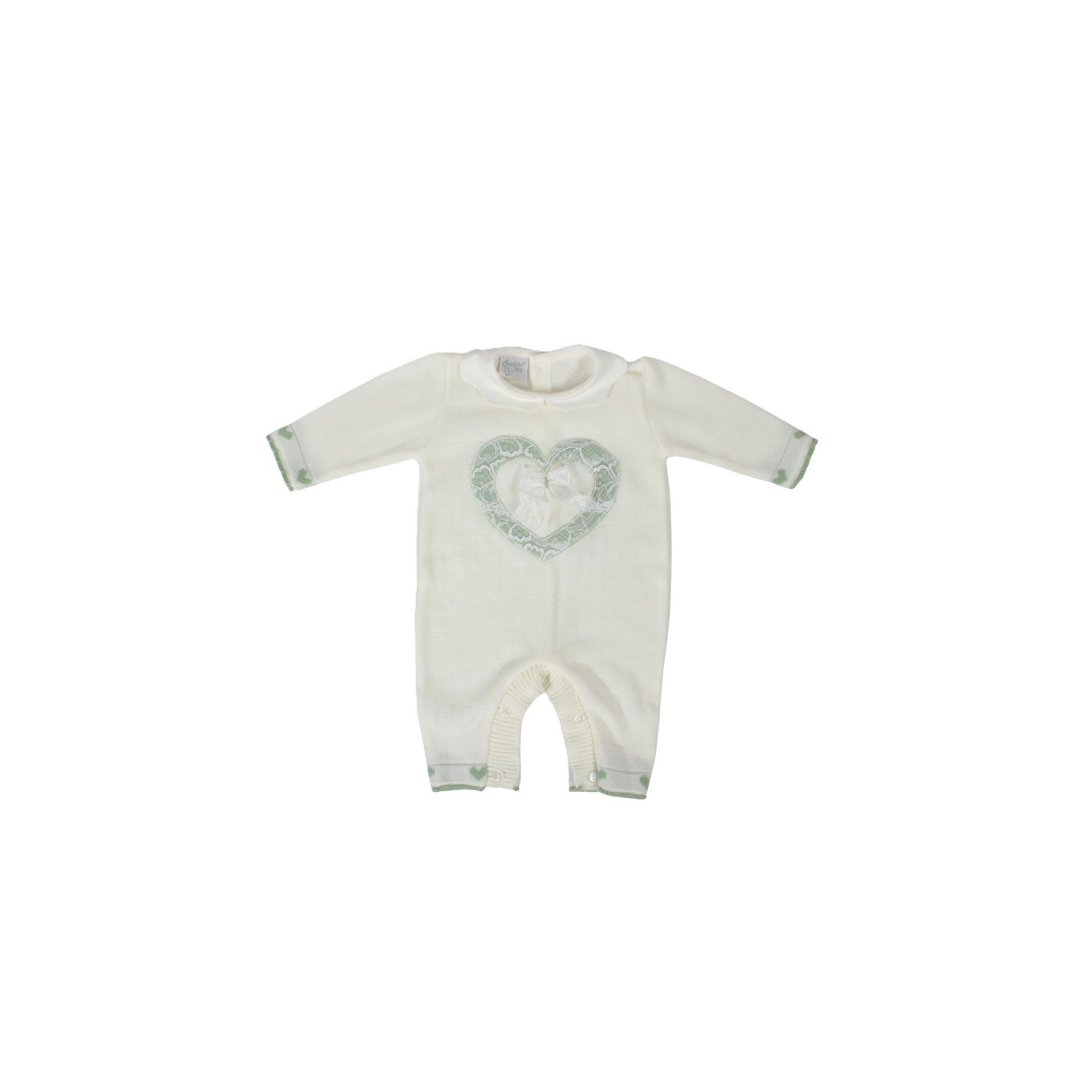 TUTINA IN LANA PER NEONATA CUORICINO MIO 5203