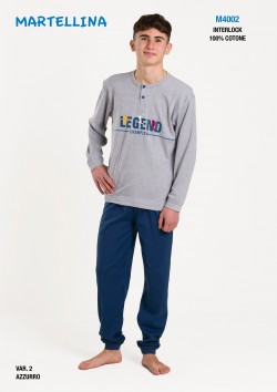 PIGIAMA RAGAZZO INTERLOCK M4002 GARY