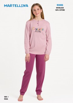 PIGIAMA RAGAZZA INTERLOCK M4006 GARY