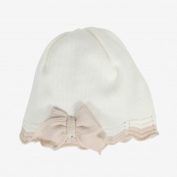 CAPPELLINO IN LANA PER NEONATO CUORICINO MIO 5247