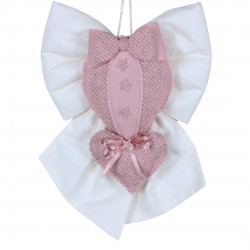 FIOCCO NASCITA PICCOLO PIQUET CON MONGOLFIERA CON FIOCCO E CUORE