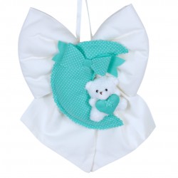 FIOCCO NASCITA PICCOLO PIQUET CON LUNA E ORSETTO