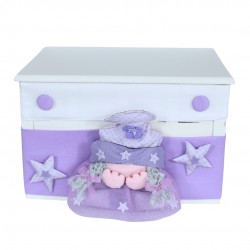 CASSETTA NASCITA PORTA OGGETTI CON FOLLETTO