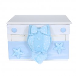 CASSETTA NASCITA PORTA OGGETTI CON MONGOLFIERA