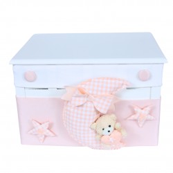 CASSETTA NASCITA PORTA OGGETTI CON LUNA