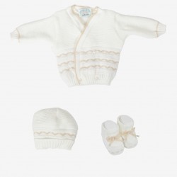 SET NEONATO IN MISTO LANA LA ROCCA P424