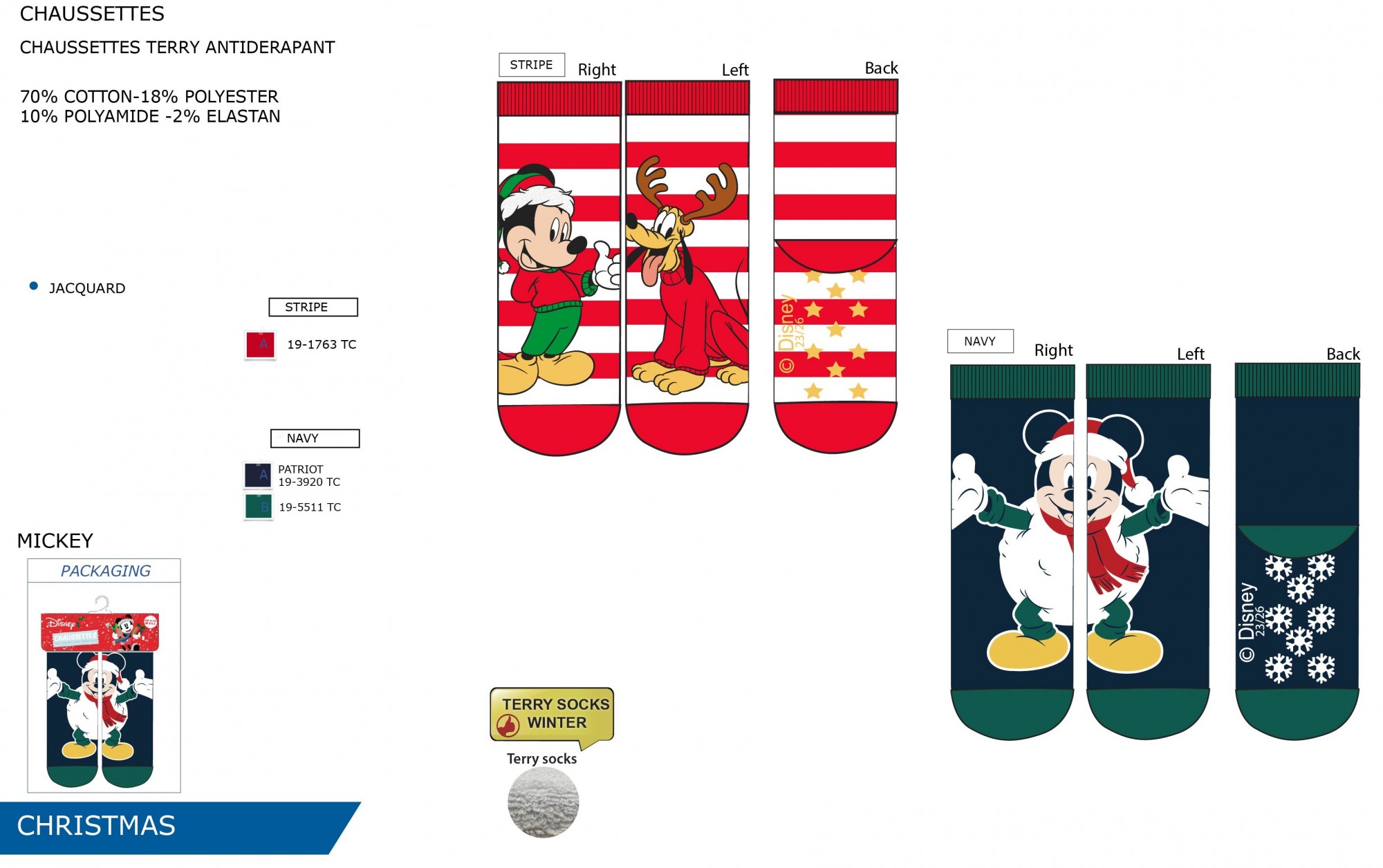 CALZINI TOPOLINO ANTISCIVOLO BAMBINO SUNCITY HY06144