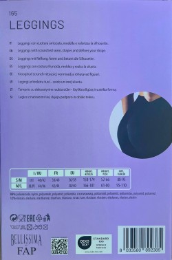 LEGGINGS SCRUNCH 165 PUSH UP BELLISSIMA