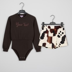 COMPLETO PER RAGAZZA FELPA CON SHORT PHARD