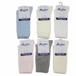 CALZINO LUNGO TRAFORATO NEONATO BFL8377 MAFER