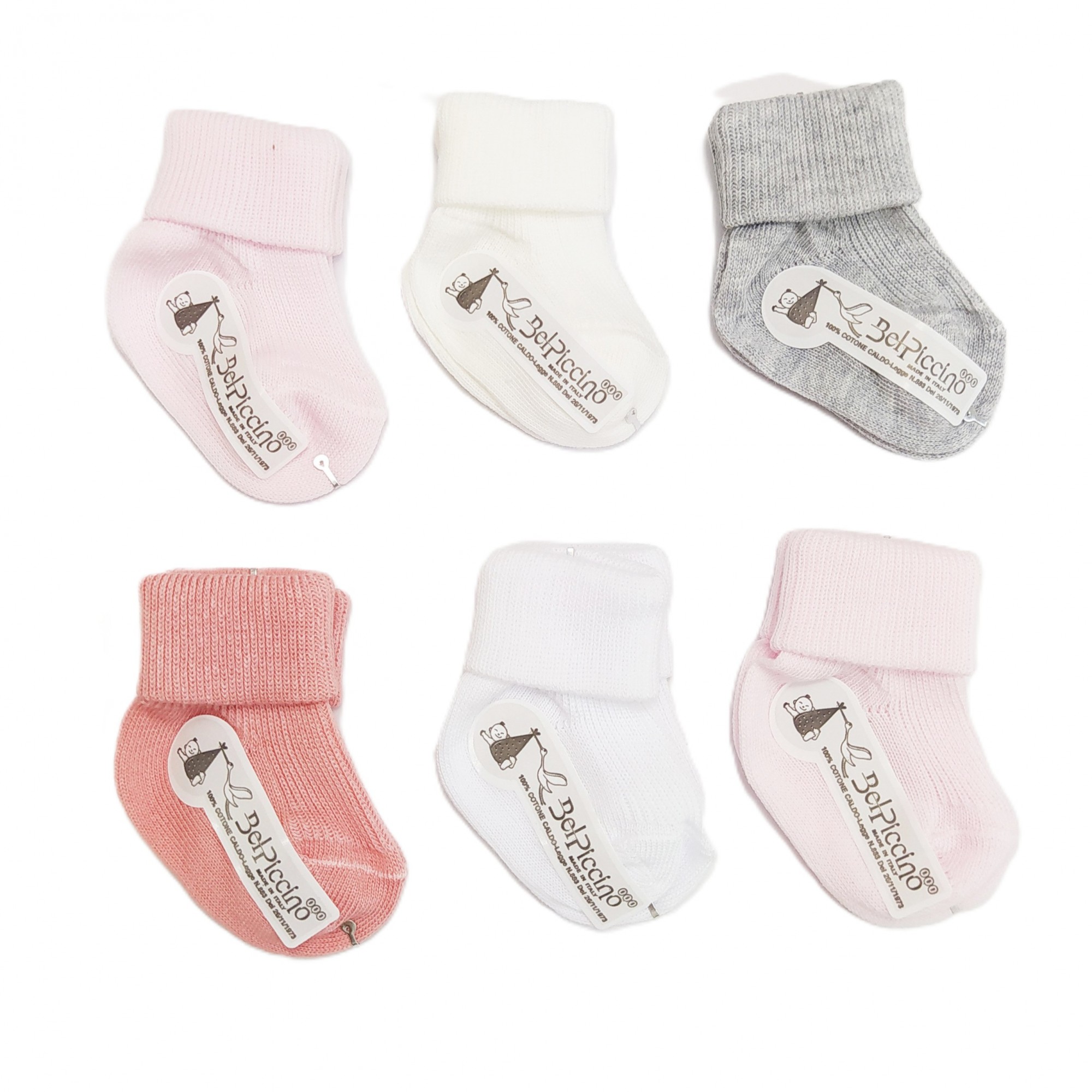 CALZINO NEONATO CALDO COTONE BEL PICCINO