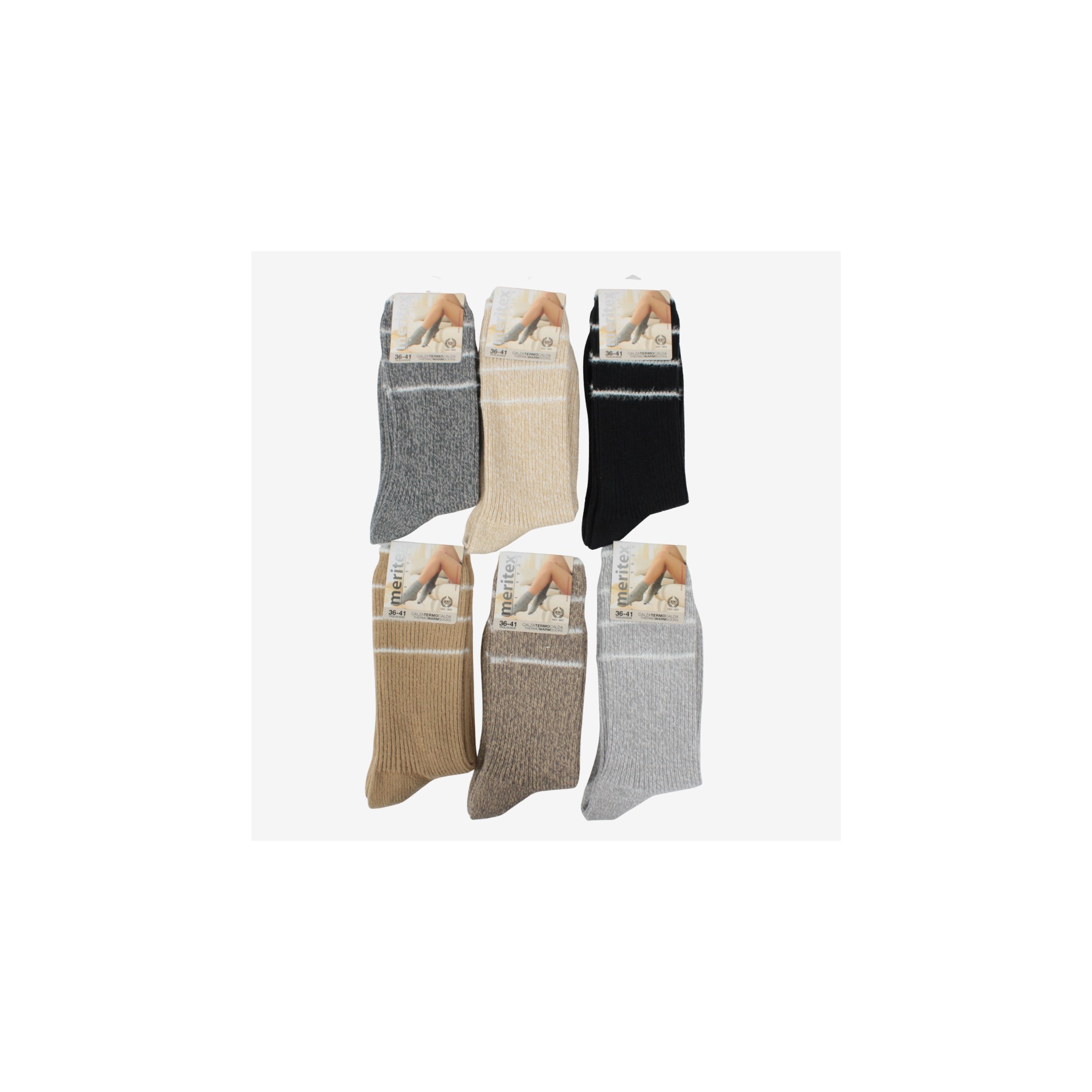 CALZINO DONNA INVERNALE TERMO CALDO MERITEX 423