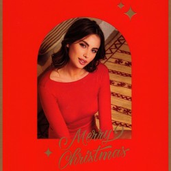 JADEA CASHMERE MAGLIA SCOLLO BARCA NATALE ROSSA 4064