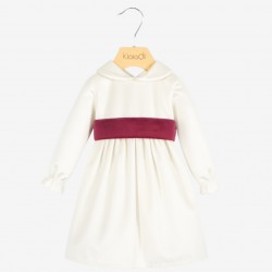 ABITO CERIMONIA NEONATA KLAIADI KD11020 CON FIOCCO