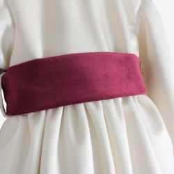 ABITO CERIMONIA NEONATA KLAIADI KD11020 CON FIOCCO