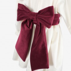 ABITO CERIMONIA NEONATA KLAIADI KD11020 CON FIOCCO