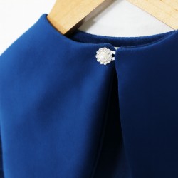 coprispalle neonata in velluto klaiadì