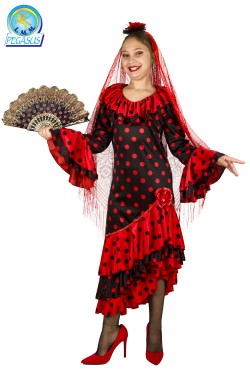 COSTUME DI CARNEVALE NOVITA\' DA SPAGNOLA BAMBINA 1831 PEGASUS