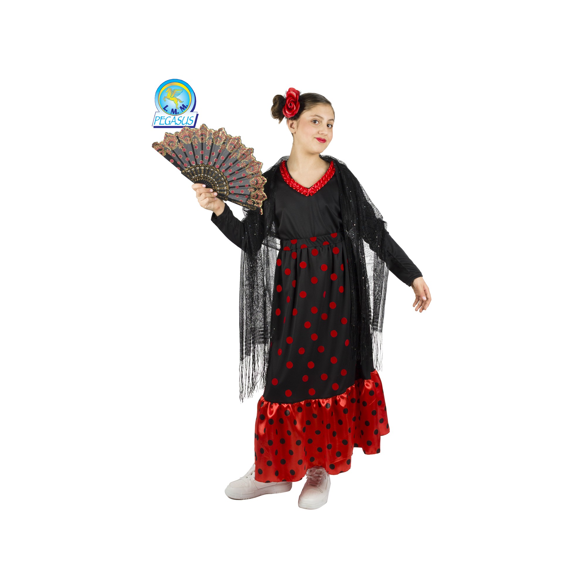 COSTUME DI CARNEVALE RECITE DA ROSINA BAMBINA RE8268-B PEGASUS